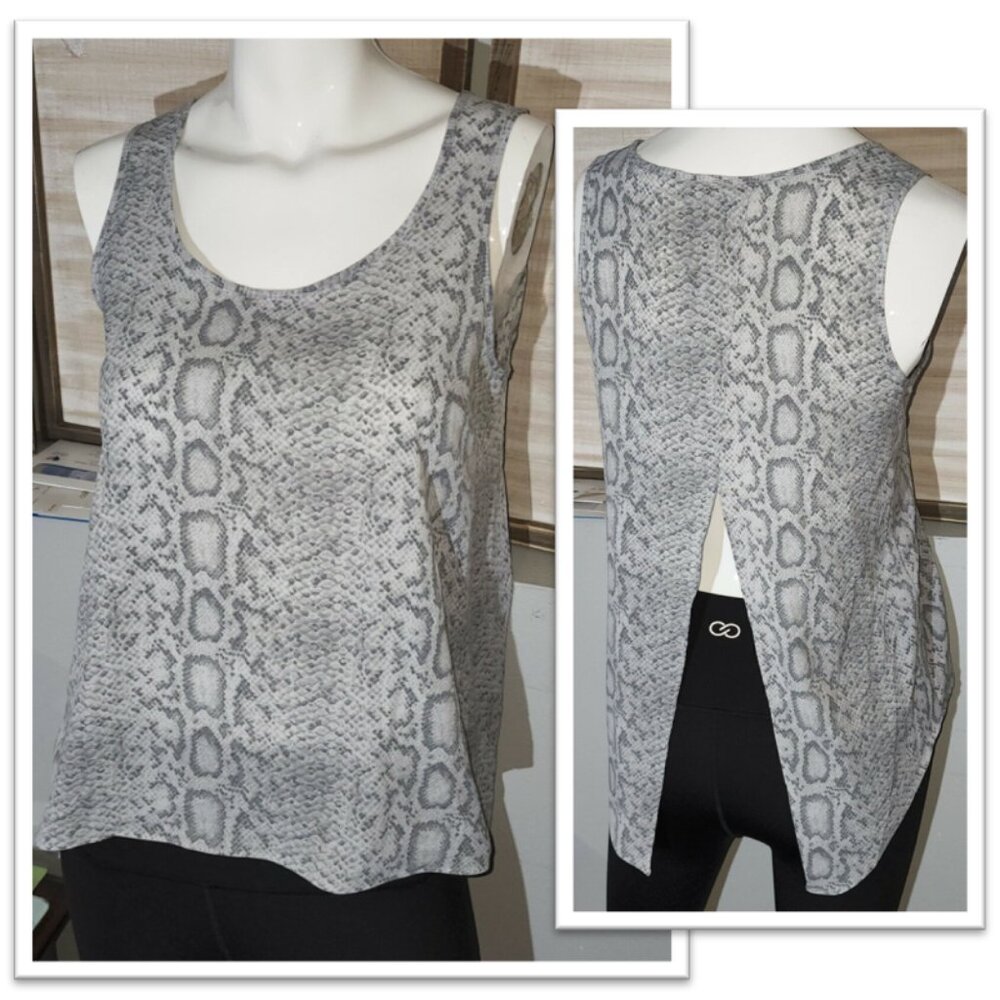 ATTENTION Snakeskin Split Back Shell Tank NWT! - Size XS